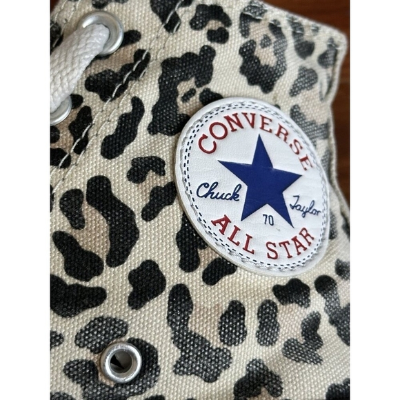 Converse Chuck Taylor All Star High Top Leopard Print Sneakers Unisex 7/5 - Picture 8 of 11